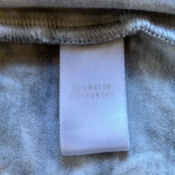 NWOT St John | Green White Abstract Print Stretch 3/4 Sleeve Boat Neck S - Picture 5 of 6